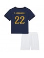 Billige Frankrike Theo Hernandez #22 Hjemmedraktsett Barn VM 2022 Kortermet (+ Korte bukser)